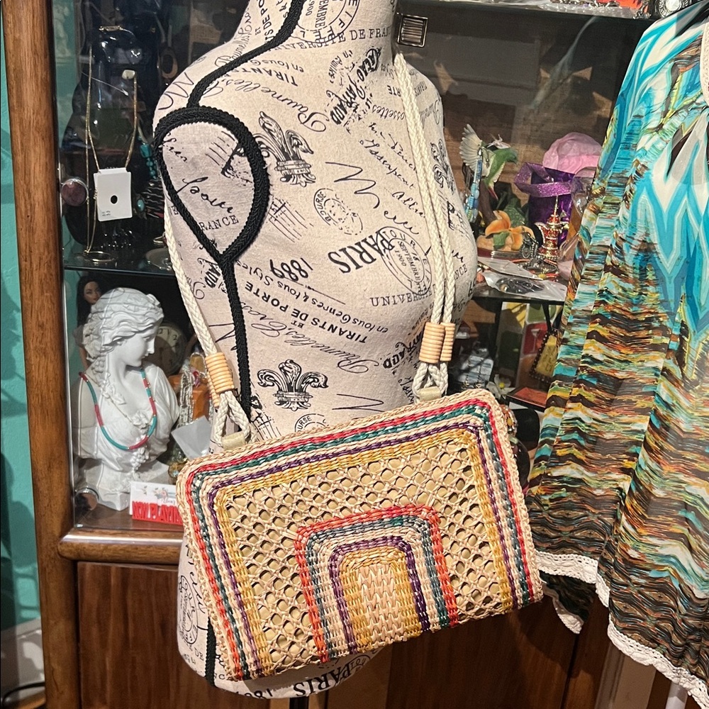 Multicolor Woven Women's Bag - Picture 2 of 5